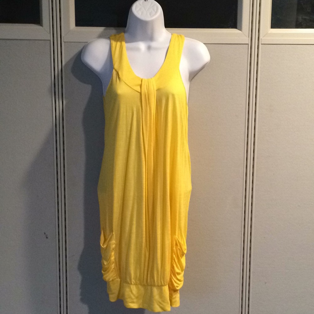 NWT Chocolate Sleeveless Yellow Top Size L